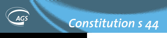 Constitution s 44