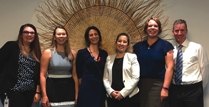 The Community Priorities team (one member absent)
