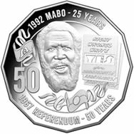 1192 Mabo - 25 years 50 cent coin