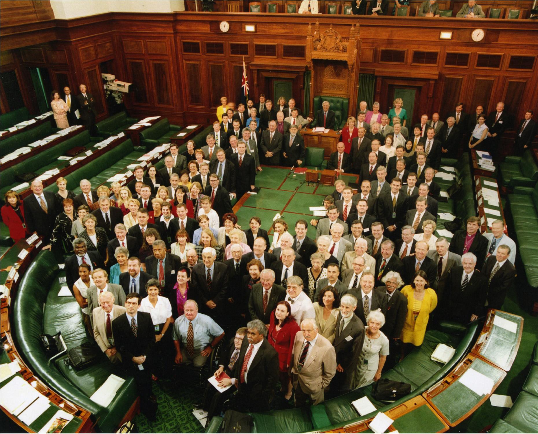 The delegates to the February 1998 constitutional convention held in Canberra which debated the republic issue and developed the model which was put to the public in the November 1999 referendum.